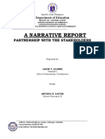 A Narrative Report - Stakeholders - 2022