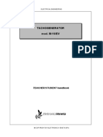 Tachogenerator Mod. M-16/EV: TEACHER/STUDENT Handbook
