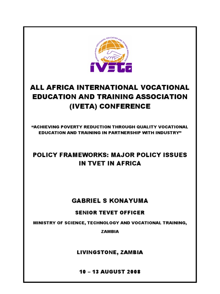 TVET Policy Issues in Africa | PDF | Vocational Education | Poverty ...