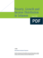 Poverty, Growth and Income Distribution in Lebanon