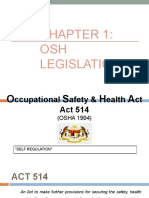 1.0 Introduction to OSH Legislation