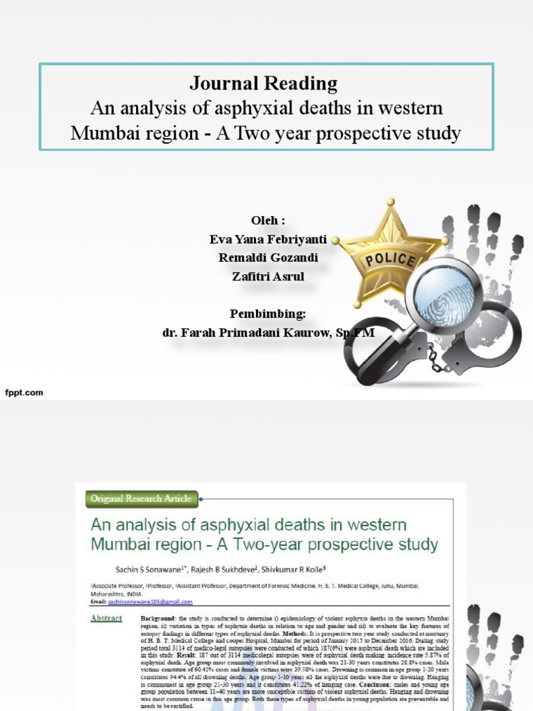Mechanism Of Death Forensic Science