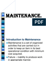 Maintanance