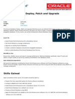 Oracle Database Deploy Patch and Upgrade Workshop Ed 1