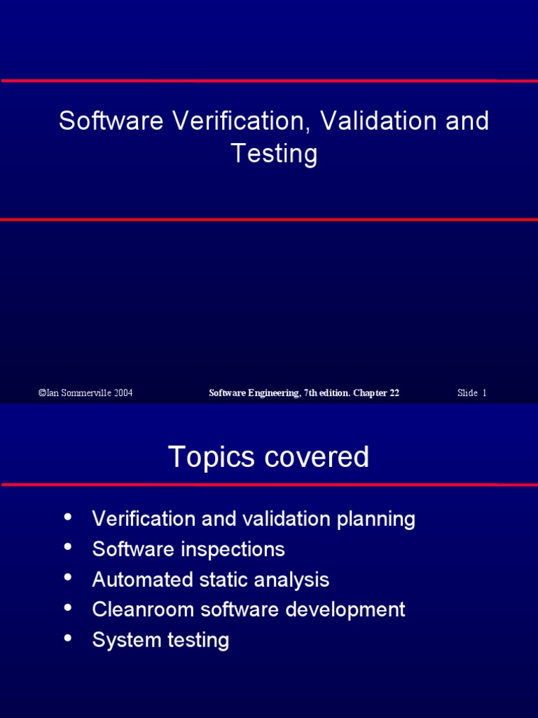 Ch22 and Ch23 - Testing | PDF