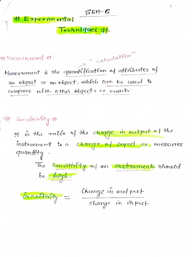 Experimental Techniques | PDF