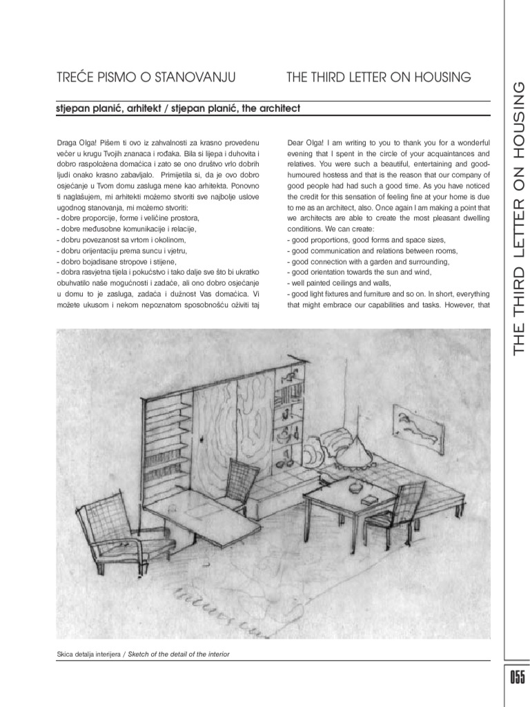Stjepan Planic - Katalog Izlozbe - 055 069 - Trece Pismo o Stanovanju | PDF
