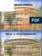 Disinvestment: Name Roll No