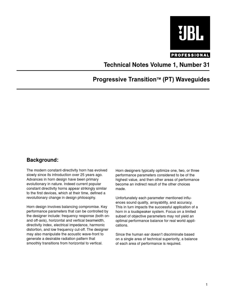 Progressive Transition Waveguides Overview | PDF
