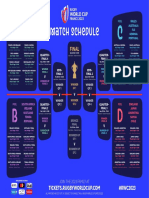 Rugby World Cup 2023 Match Schedule