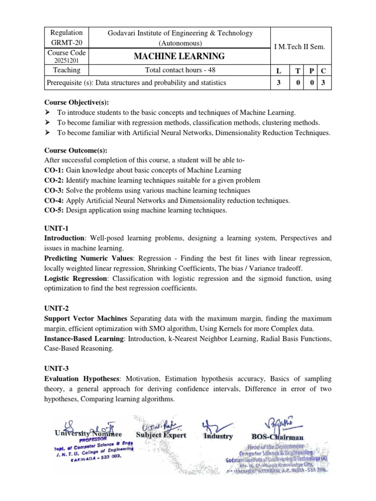 1 2 1 Machine Learning Pdf Machine Learning Regression Analysis