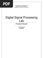 Digital Signal Processing Lab: Practical Record