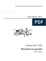 Anonimo Sec 18-Divisions 2 Violoes