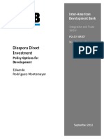 Diaspora Direct Investment Policy Options For Development