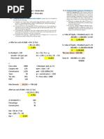 Dividend Policy Question and Answer