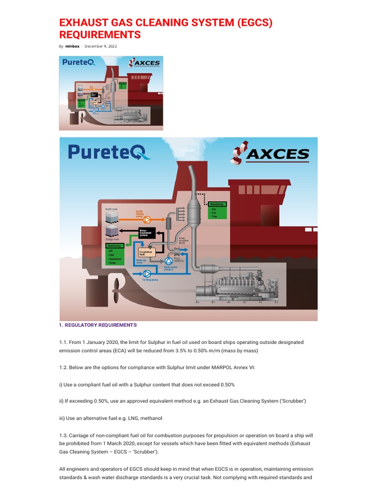 Exhaust Gas Cleaning System (Egcs) Requirements _ Marine Inbox PDF