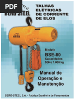 Manual de Talhas Elétricas TL | PDF | Eletricista | Eletricidade