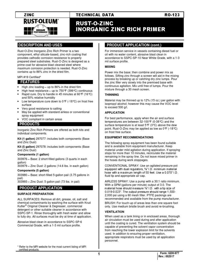 inorganic-zinc-rich-primer-ro123-gdh977-0517-pdf-polyurethane-epoxy