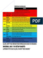 Jadwal Mingguan