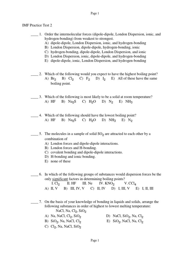 IMF Practice Test PDF