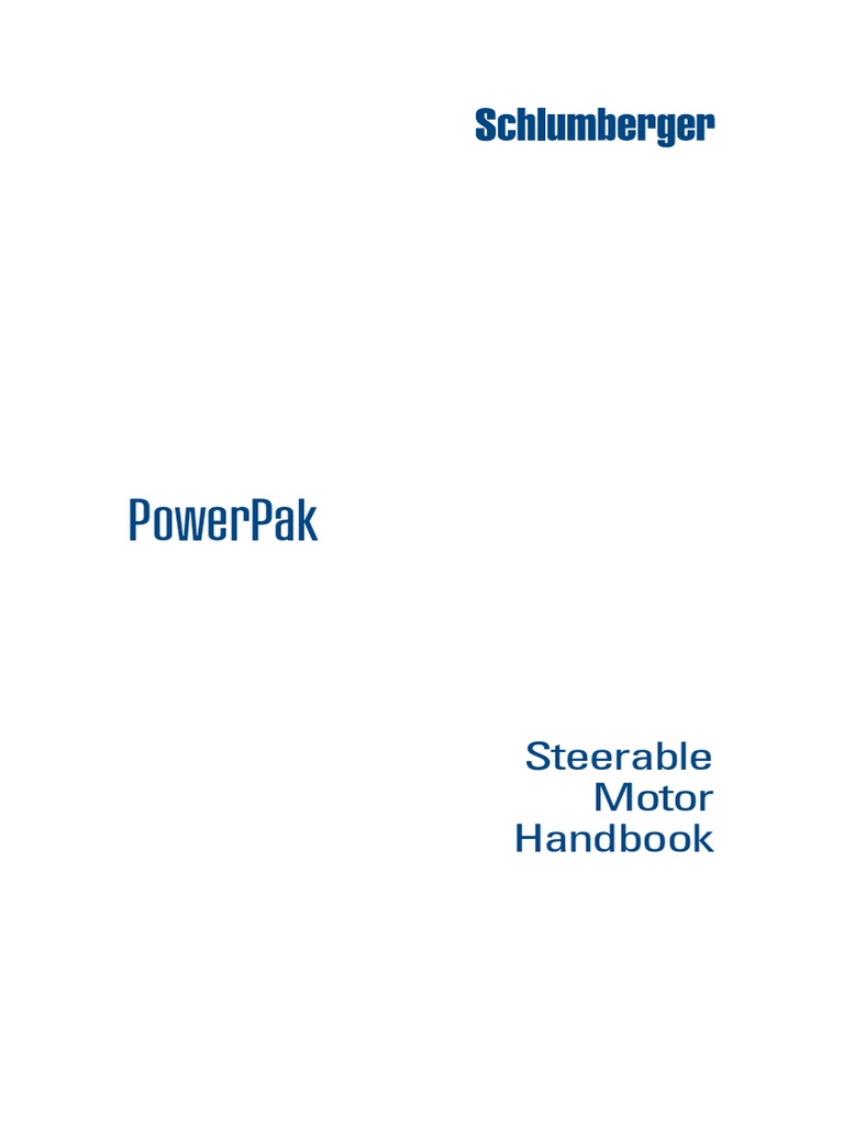 PowerPak Steerable Motor Handbook | PDF | Electric Motor | Bearing ...