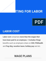 Acctg For Labor