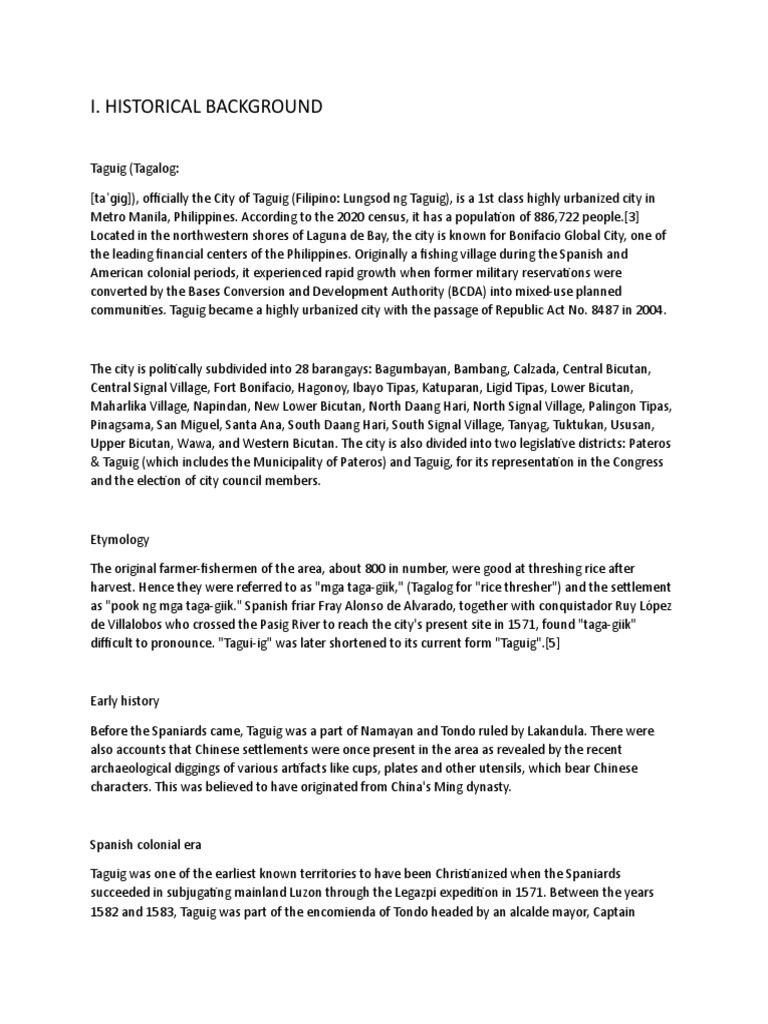 Taguig Pdf Philippines
