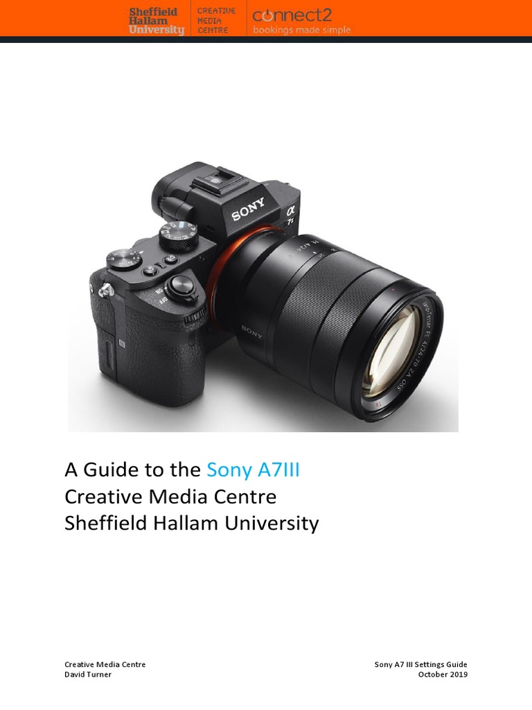 SONY A7III MANUAL Pdf Download