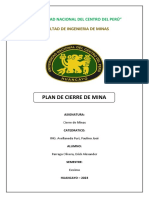 Plan de Cierre de Minas Antapacy