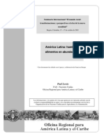 América Latina Hambre y Alimentos en Abundandia