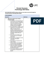 Circular Economy, Technology Skill Notes