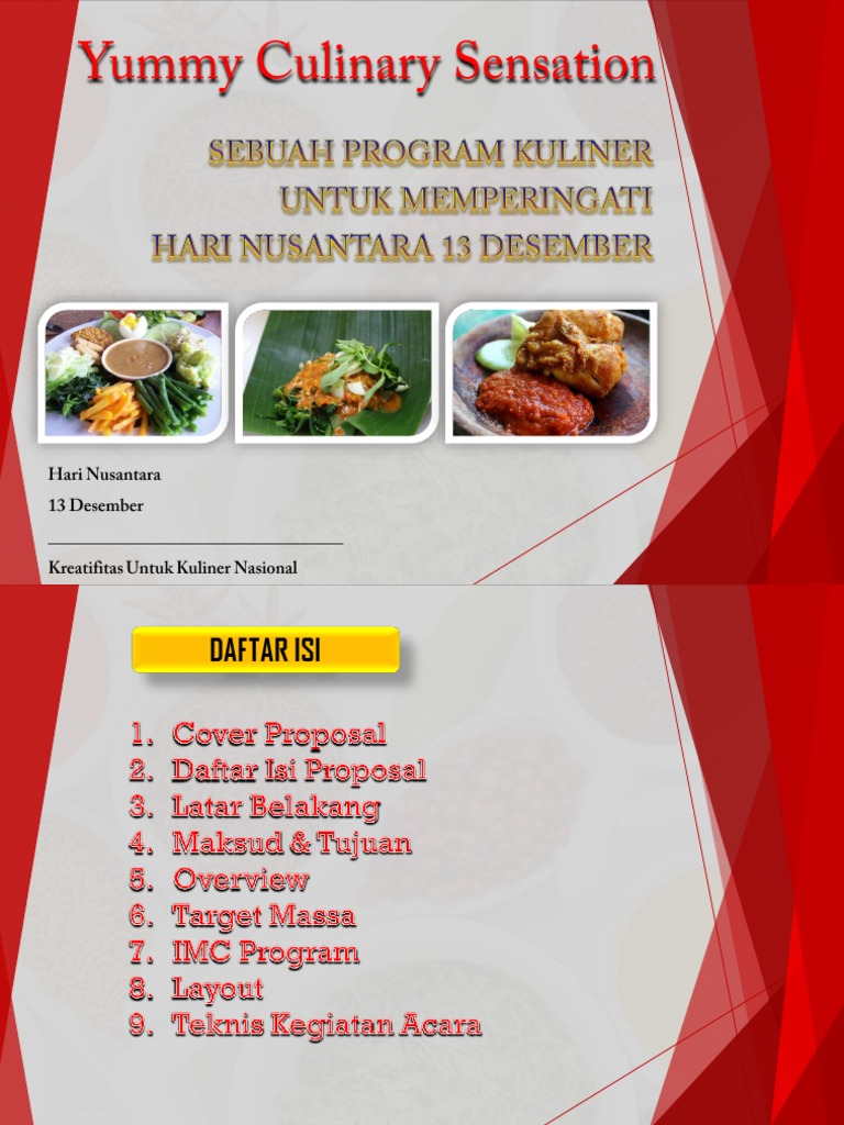 Yummy Culinary Sensation: Acara Kuliner 2023 | PDF | Karier ...