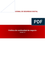 PO16 - Política de Continuidad de Negocio PDF