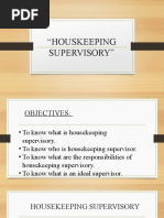 Houskeeping Supervisory