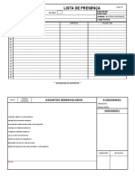 Lista de Presença Coleta Seletiva