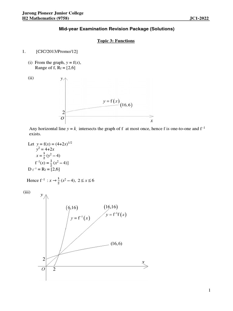 2022 j1 mye revision set topic 4 functions solution pdf