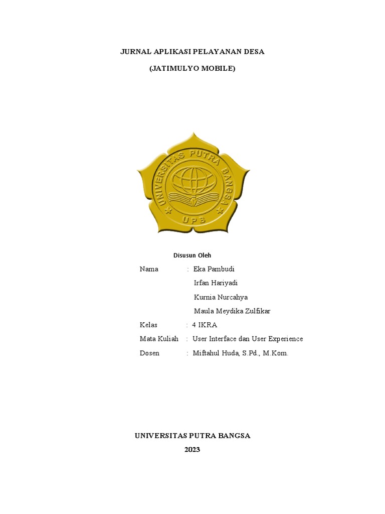 Jurnal UI-UX Eka Pambudi 210202563. | PDF
