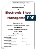 Electronic Shop Management Project