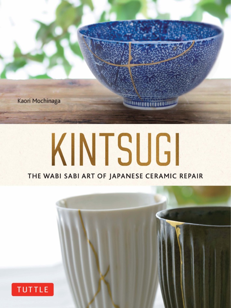 Kintsugi Repair Kit, Pottery Repair Kit Comes with Two Mini Practice Ceramic Bowls for Starter, Kintsugi Craft Repairs Your Meaningful Pottery
