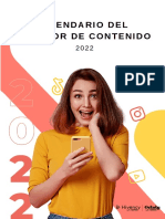 Calendario Del Creador de Contenido 2022