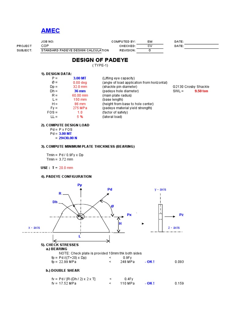Lifting Padeye | PDF
