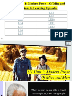 Unit 1 of Mice and Men PPT Sow