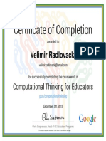 Google Computationl Thinking For Educators