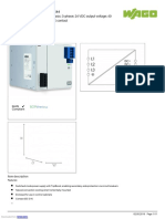 Data Sheet - Item Number: 787-1644 Switched-Mode Power Supply Classic 3-Phase 24 VDC Output Voltage 40 A Output Current Topboost DC Ok Contact