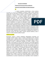 Descricao de Atividades para o PPRA E PCMSO