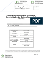 E3.1.P1 Procedimiento de Gestion de Riesgos y Oportunidades Del SIG v00