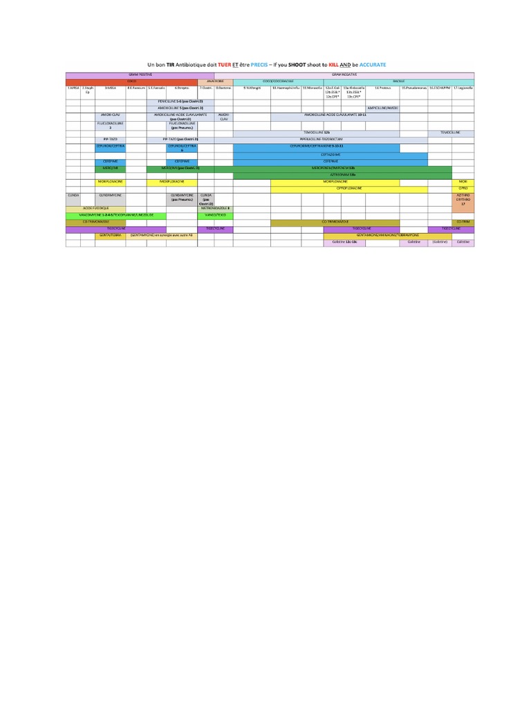 Specte Antibiotique DR Synapse | PDF