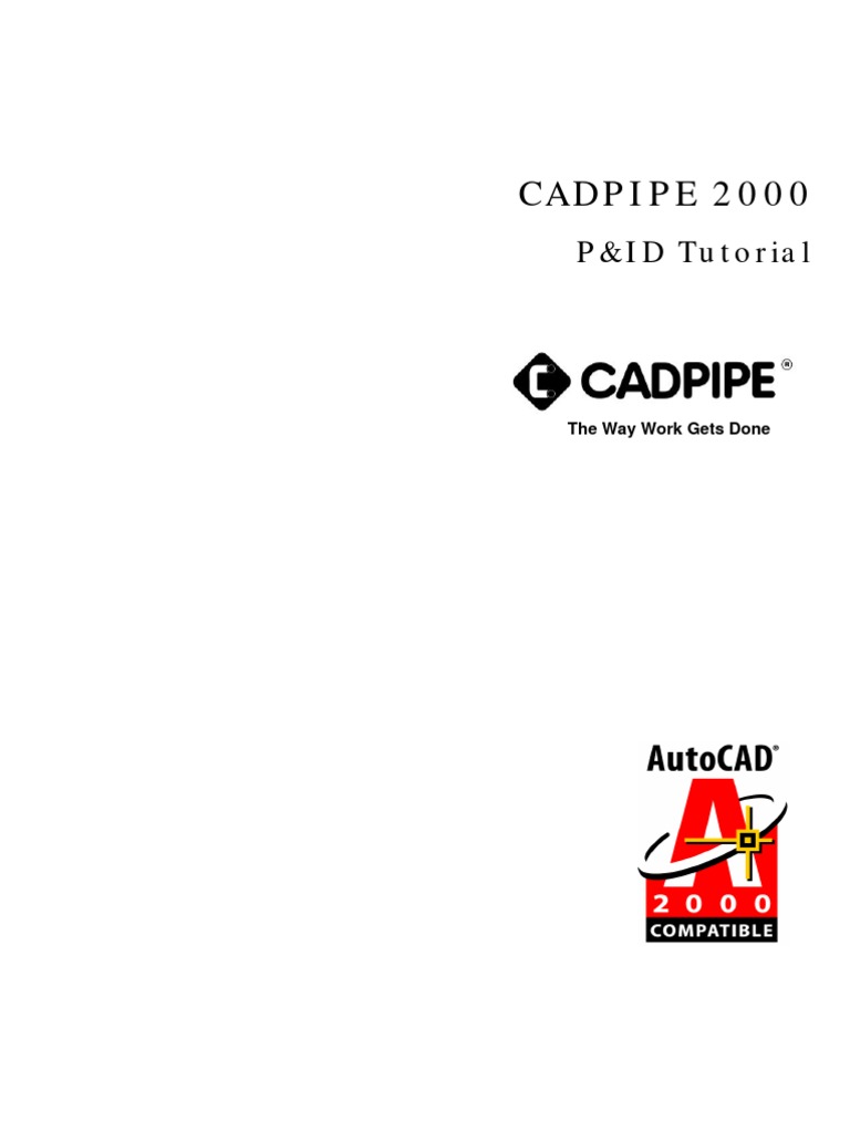 CADPIPE 2000: P&ID Tutorial | PDF | Valve | Menu (Computing)