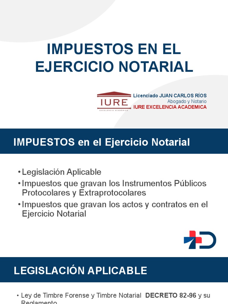 IMPUESTOS en El Ejercicio Notarial IURE | PDF | Ley común | Justicia