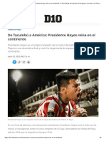 De Tacumbú a América_ Presidente Hayes reina en el continente - D10 _ Noticias del deporte de Paraguay y el mundo, las 24 horas_